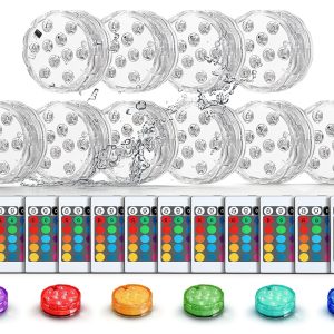 Mudder Submersible LED Lights Remote Control Waterproof-0