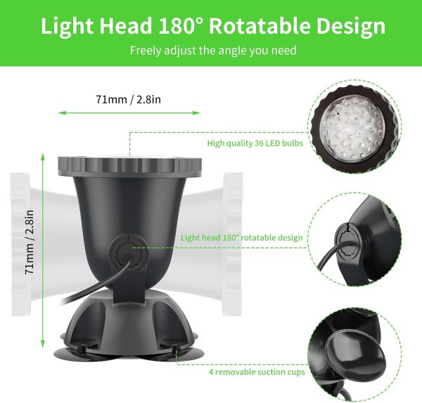 Kooplicht Outdoor LED Pond Lights Waterproof Color Changing-3