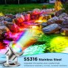 LyLmLe Smart Pond Lights App Control Stainless Steel-7