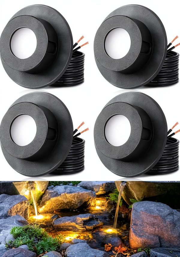 SUNVIE Submersible LED Pond Lights IP68 Waterproof 3W-0