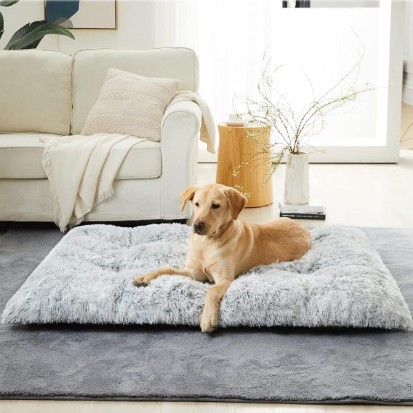 BFPETHOME Dog Bed Plush Crate Mat Anti-Slip Waterproof-1