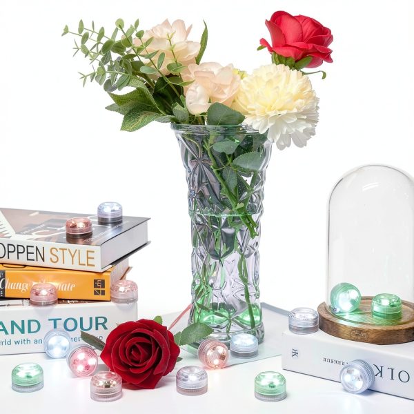 Fanzod Submersible LED Lights Remote Control Waterproof Mini-6