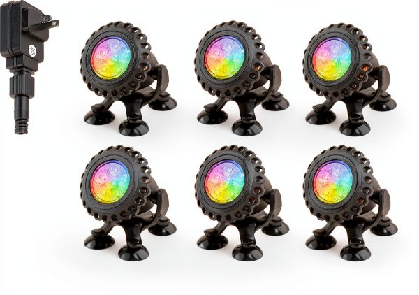 T-SUN LED Pond Lights IP68 Waterproof Remote Control-0