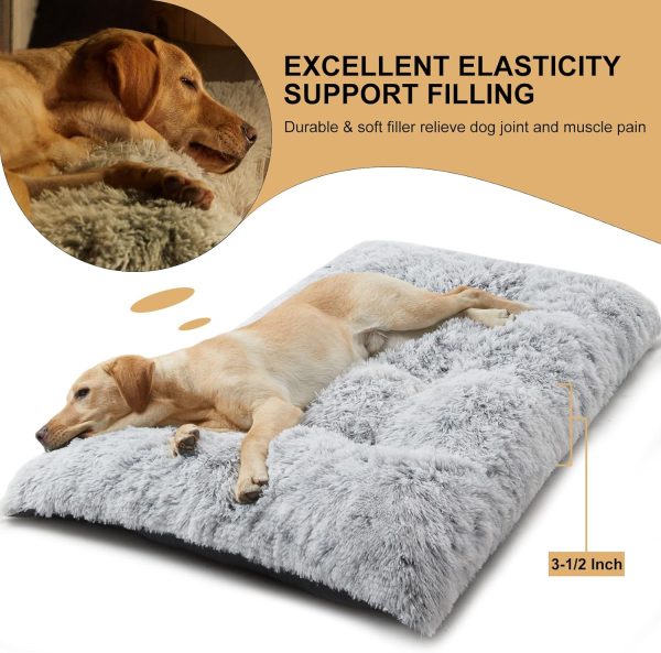 BFPETHOME Dog Bed Plush Crate Mat Anti-Slip Waterproof-4