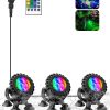 T-SUN Underwater Pond Lights LED RGB Remote Control-0