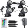 yoosuml RGBW LED Pond Lights Waterproof Outdoor Garden-0