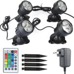 yoosuml RGBW LED Pond Lights Waterproof Outdoor Garden-0