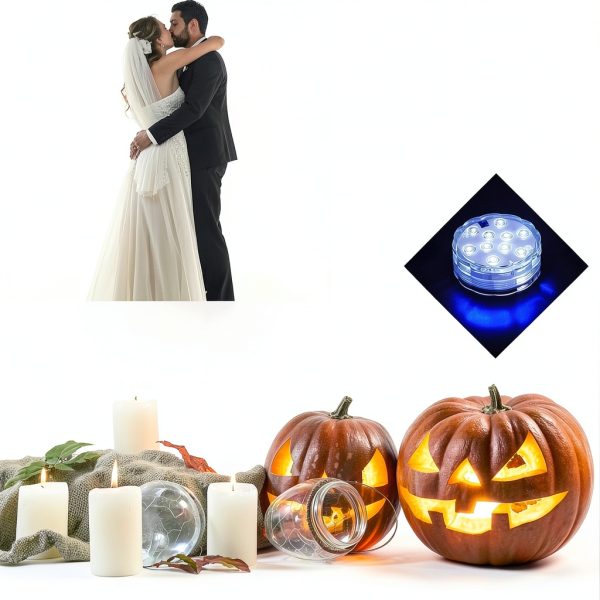 Mudder Submersible LED Lights Remote Control Waterproof-4