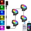 T-SUN RGB Pond Lights IP68 Waterproof Color Changing Garden-0