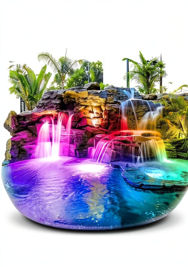 T-SUN LED Pond Lights IP68 Waterproof Remote Control-5