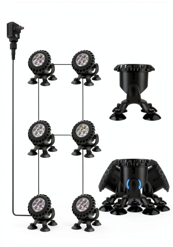 T-SUN LED Pond Lights IP68 Waterproof Remote Control-1