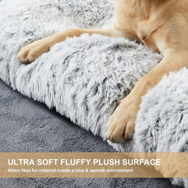 BFPETHOME Dog Bed Plush Crate Mat Anti-Slip Waterproof-2