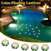 Liliful LED Floating Lotus Lights Waterproof Garden Decor-3