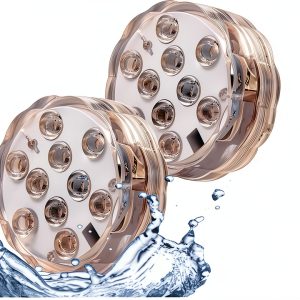 AZ Submersible LED Lights Remote Control Waterproof Pool-0