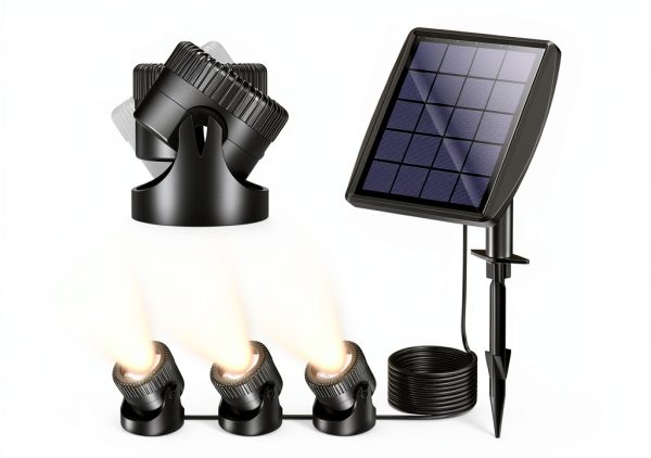 Solar Pond Lights Outdoor IP68 Waterproof Art Deco Design-8