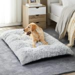 BFPETHOME Dog Bed Plush Crate Mat Anti-Slip Waterproof-0