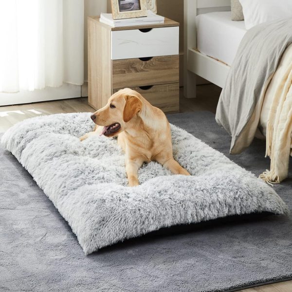 BFPETHOME Dog Bed Plush Crate Mat Anti-Slip Waterproof-0