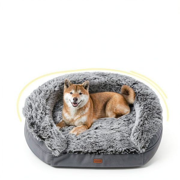 Iweepet Orthopedic Dog Bed Thick Egg Crate Foam-1