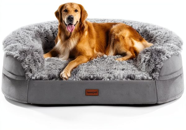 Iweepet Orthopedic Dog Bed Thick Egg Crate Foam-0