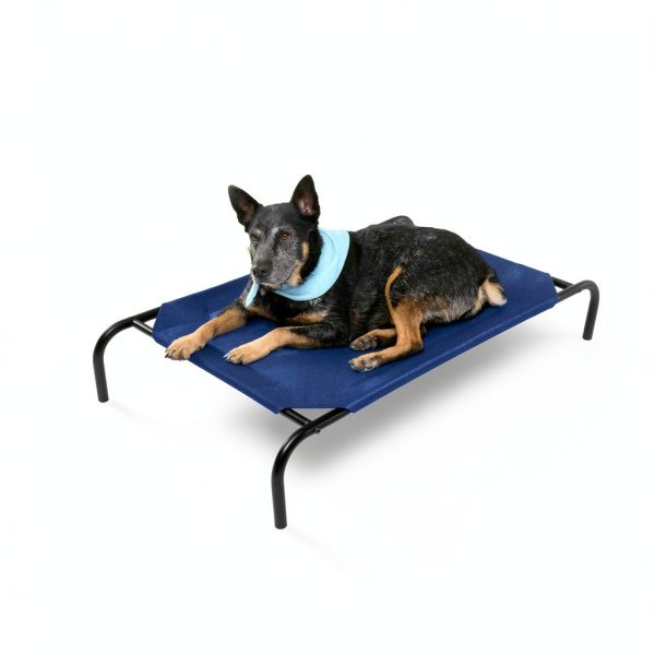 Coolaroo Dog Bed Breathable Cooling Grey-1