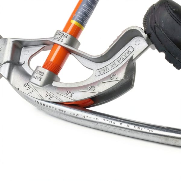 Klein Tools 51606 Aluminum Conduit Bender Full Assembly, 1/2-Inch EMT, Wide Food Pedal, Benchmark Symbols and Angle Setter-8