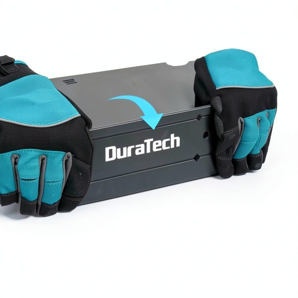 DURATECH 12 Inch Sheet Metal Bender, Folding Tool for Duct Bending, Hand Seamer with 3/8" & 1" Fold Depths, Ideal for HVAC, Roofing & Metal Fabrication, Gray-4